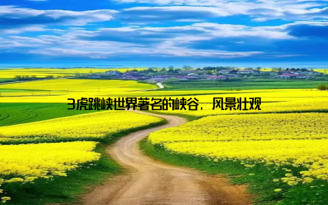 3虎跳峡世界著名的峡谷, 风景壮观
