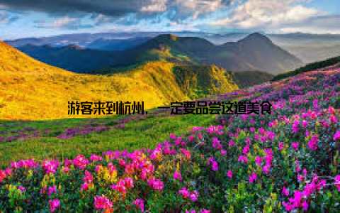 游客来到杭州, 一定要品尝这道美食