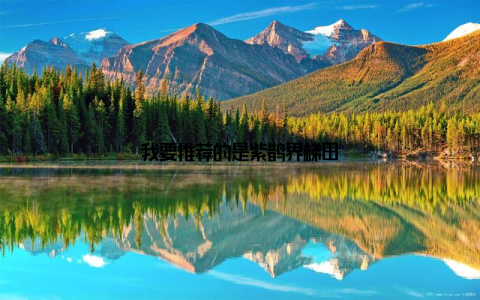 我要推荐的是紫鹊界梯田